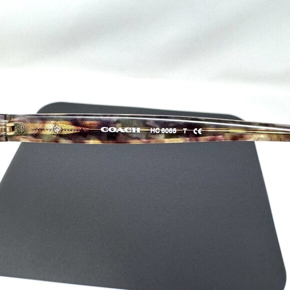 Coach Eyeglasses HC 6065 5287 Confetti Light Brown Frames 51 [] 17 135 - Picture 4 of 11